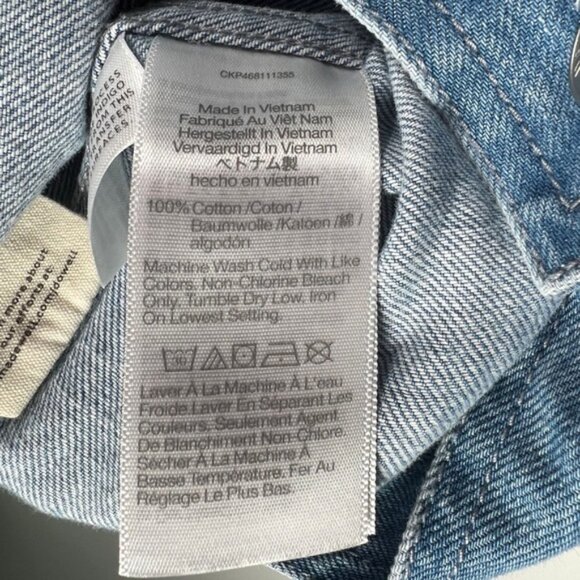 NWT MADEWELL Crop Jean Jacket in Dursett Wash with Pockets 100% Cotton‎ NJ735 XS - Picture 15 of 16